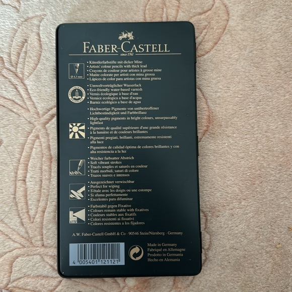 Faber-Castell Pitt Pastel Pencil Color Set of 12 - Picture 6 of 6